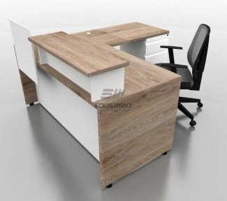 Recepcion tipo Escritorio :: Muebles de Oficina: Equilibrio Modular